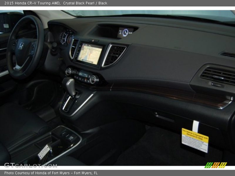 Crystal Black Pearl / Black 2015 Honda CR-V Touring AWD