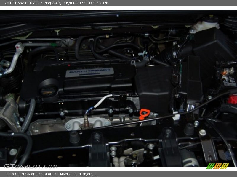 Crystal Black Pearl / Black 2015 Honda CR-V Touring AWD