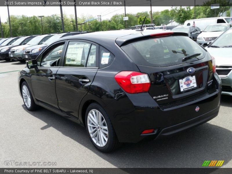 Crystal Black Silica / Black 2015 Subaru Impreza 2.0i Limited 5 Door