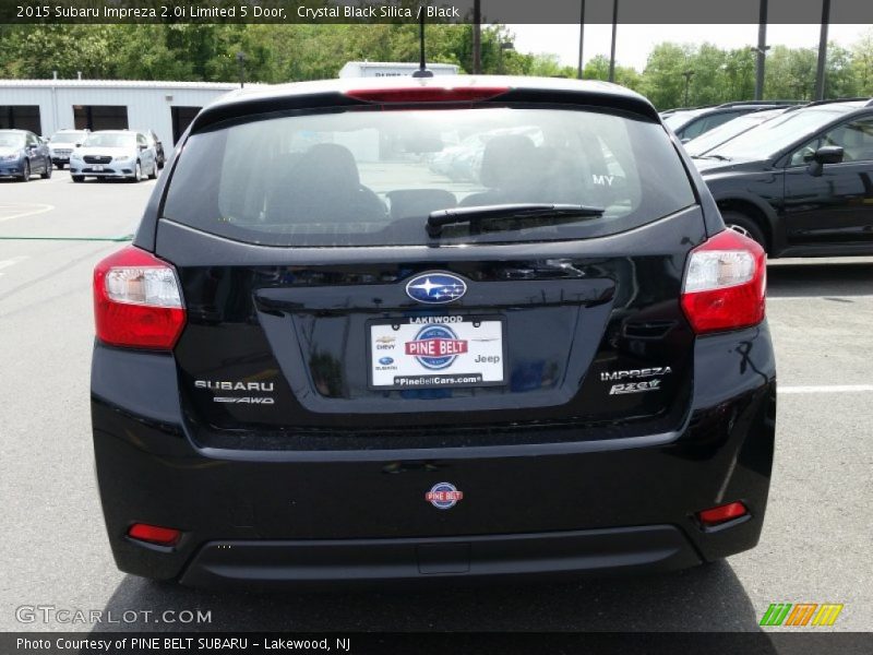Crystal Black Silica / Black 2015 Subaru Impreza 2.0i Limited 5 Door