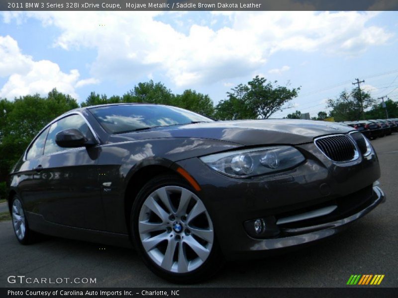 Mojave Metallic / Saddle Brown Dakota Leather 2011 BMW 3 Series 328i xDrive Coupe
