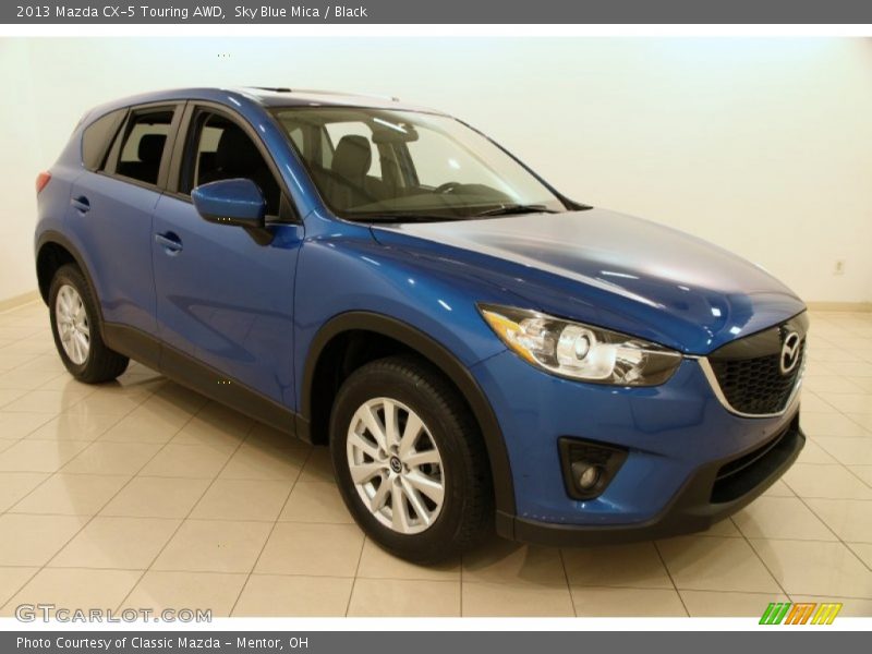 Sky Blue Mica / Black 2013 Mazda CX-5 Touring AWD