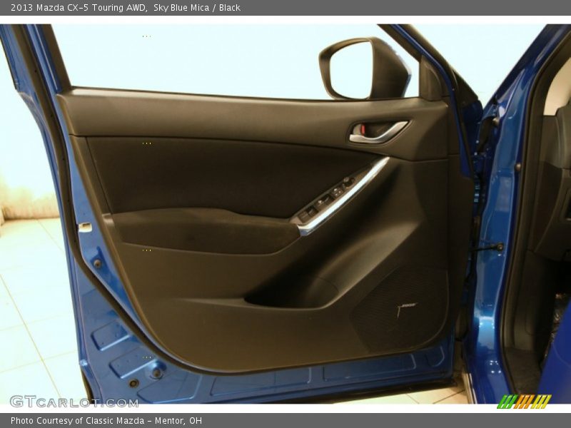 Sky Blue Mica / Black 2013 Mazda CX-5 Touring AWD