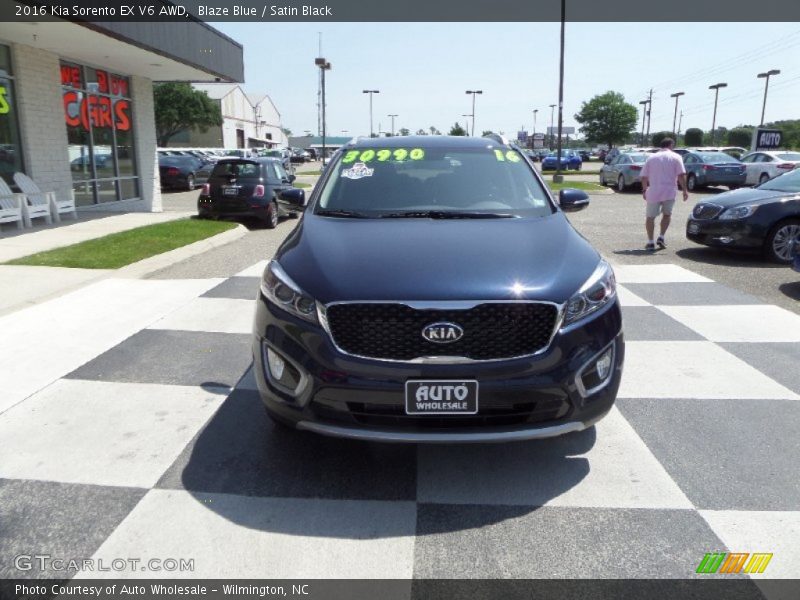 Blaze Blue / Satin Black 2016 Kia Sorento EX V6 AWD