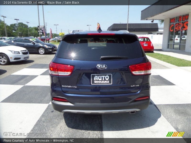 Blaze Blue / Satin Black 2016 Kia Sorento EX V6 AWD