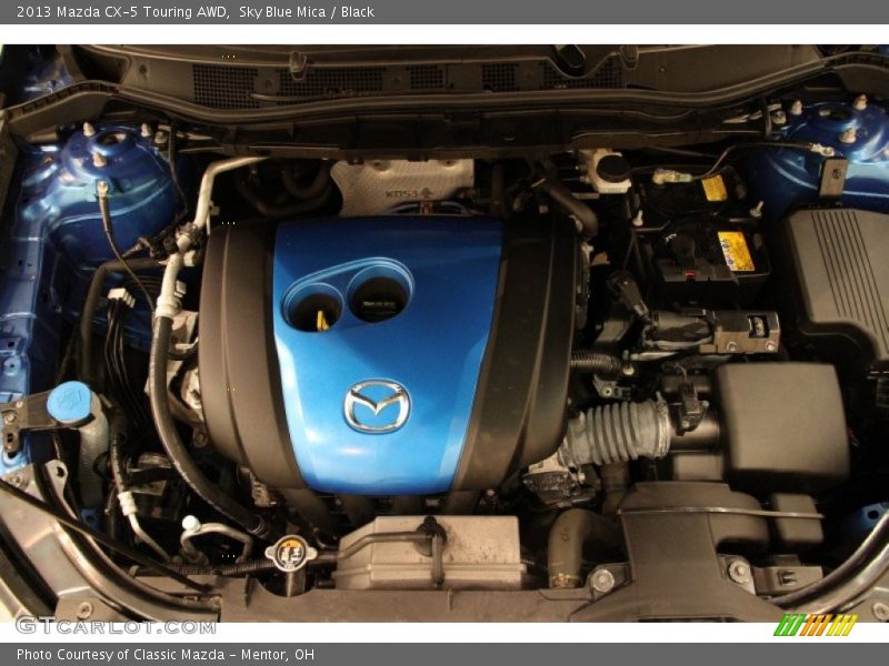 Sky Blue Mica / Black 2013 Mazda CX-5 Touring AWD