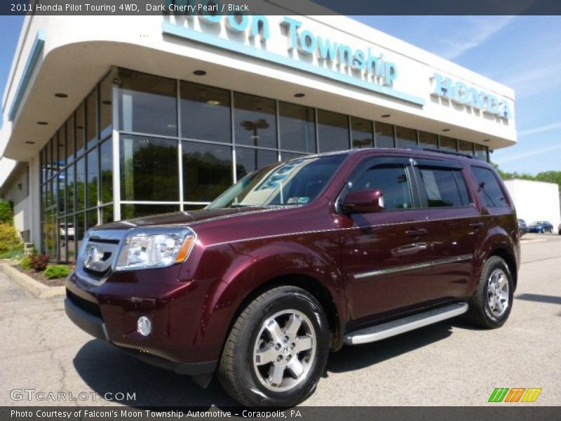 Dark Cherry Pearl / Black 2011 Honda Pilot Touring 4WD