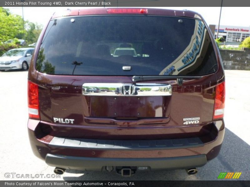 Dark Cherry Pearl / Black 2011 Honda Pilot Touring 4WD