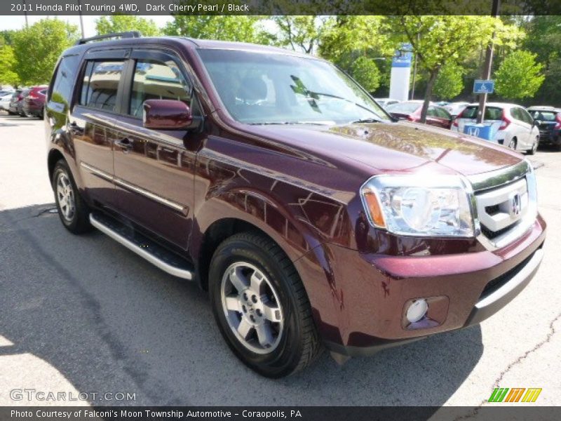 Dark Cherry Pearl / Black 2011 Honda Pilot Touring 4WD