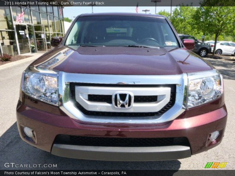 Dark Cherry Pearl / Black 2011 Honda Pilot Touring 4WD