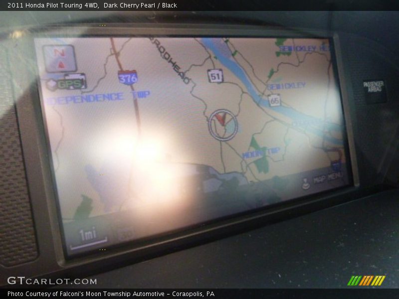 Dark Cherry Pearl / Black 2011 Honda Pilot Touring 4WD