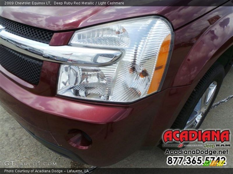 Deep Ruby Red Metallic / Light Cashmere 2009 Chevrolet Equinox LT
