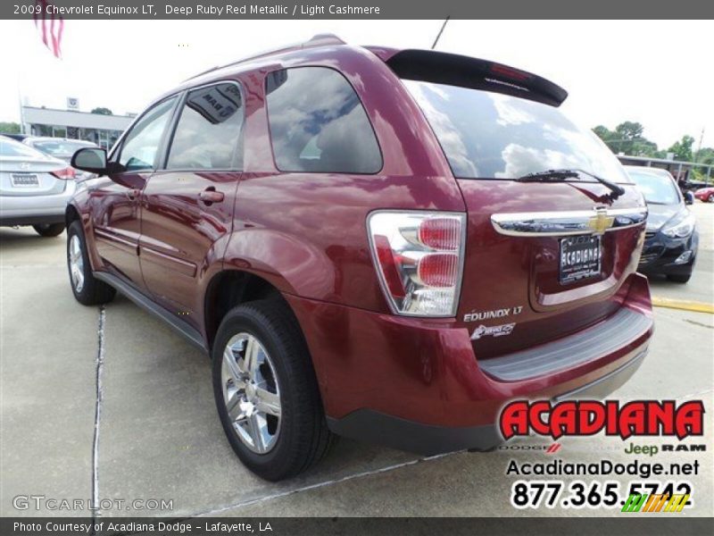 Deep Ruby Red Metallic / Light Cashmere 2009 Chevrolet Equinox LT