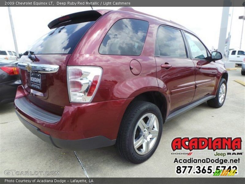 Deep Ruby Red Metallic / Light Cashmere 2009 Chevrolet Equinox LT