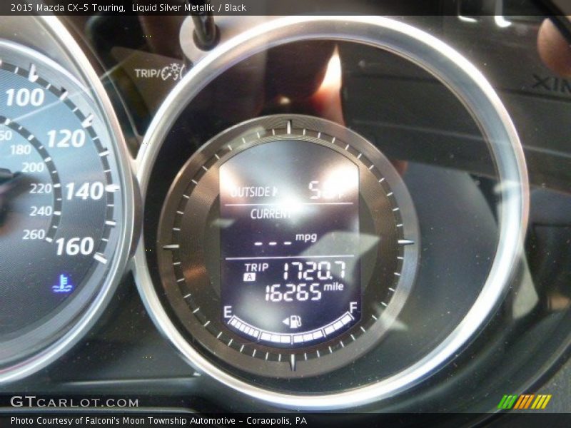 Liquid Silver Metallic / Black 2015 Mazda CX-5 Touring
