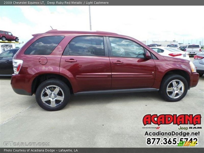 Deep Ruby Red Metallic / Light Cashmere 2009 Chevrolet Equinox LT