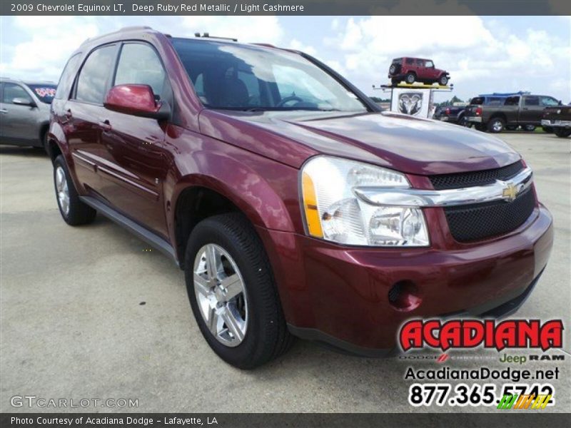 Deep Ruby Red Metallic / Light Cashmere 2009 Chevrolet Equinox LT