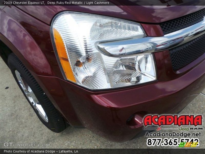 Deep Ruby Red Metallic / Light Cashmere 2009 Chevrolet Equinox LT