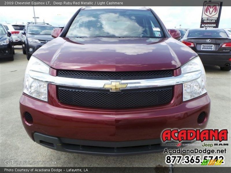 Deep Ruby Red Metallic / Light Cashmere 2009 Chevrolet Equinox LT