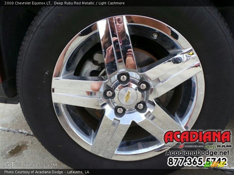 Deep Ruby Red Metallic / Light Cashmere 2009 Chevrolet Equinox LT