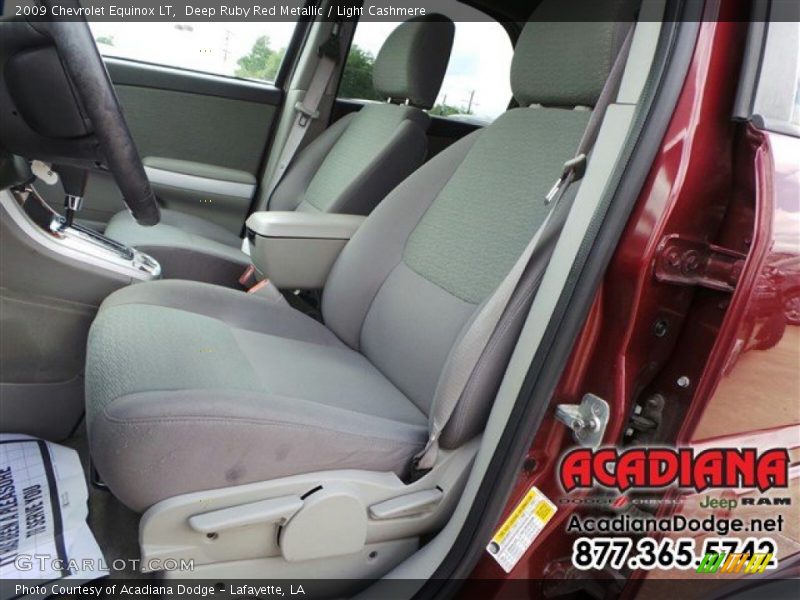 Deep Ruby Red Metallic / Light Cashmere 2009 Chevrolet Equinox LT