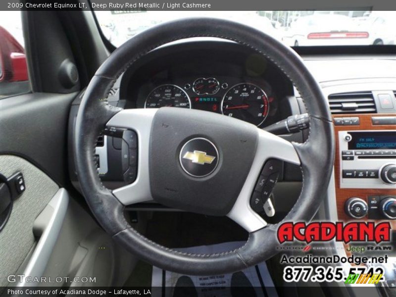 Deep Ruby Red Metallic / Light Cashmere 2009 Chevrolet Equinox LT