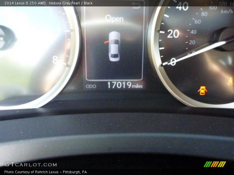 Nebula Gray Pearl / Black 2014 Lexus IS 250 AWD