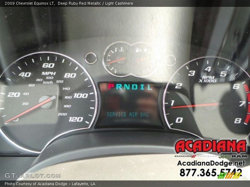 Deep Ruby Red Metallic / Light Cashmere 2009 Chevrolet Equinox LT