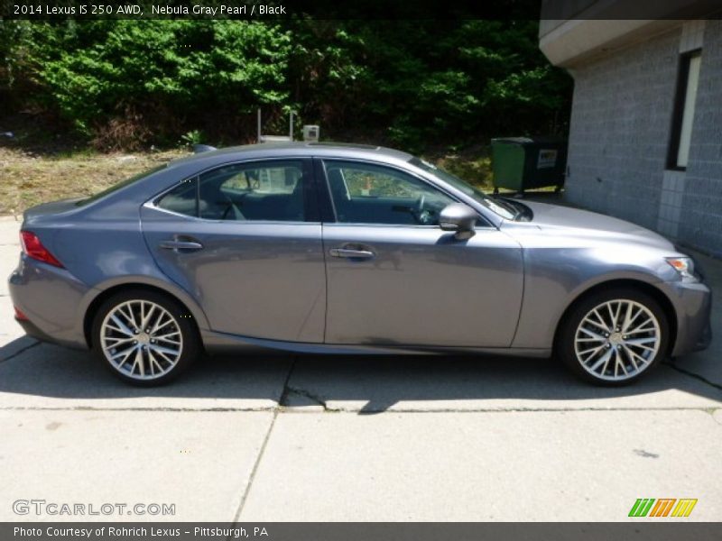 Nebula Gray Pearl / Black 2014 Lexus IS 250 AWD