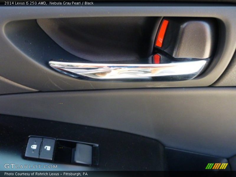Nebula Gray Pearl / Black 2014 Lexus IS 250 AWD