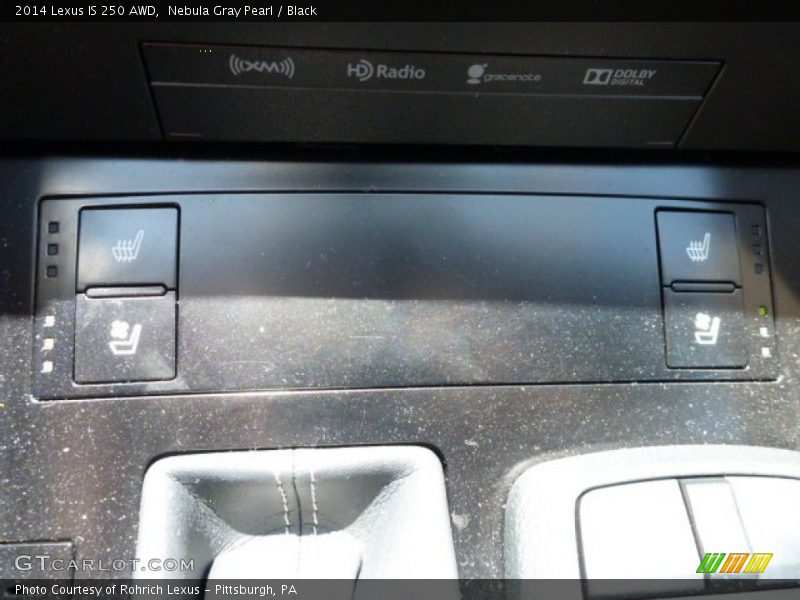 Nebula Gray Pearl / Black 2014 Lexus IS 250 AWD