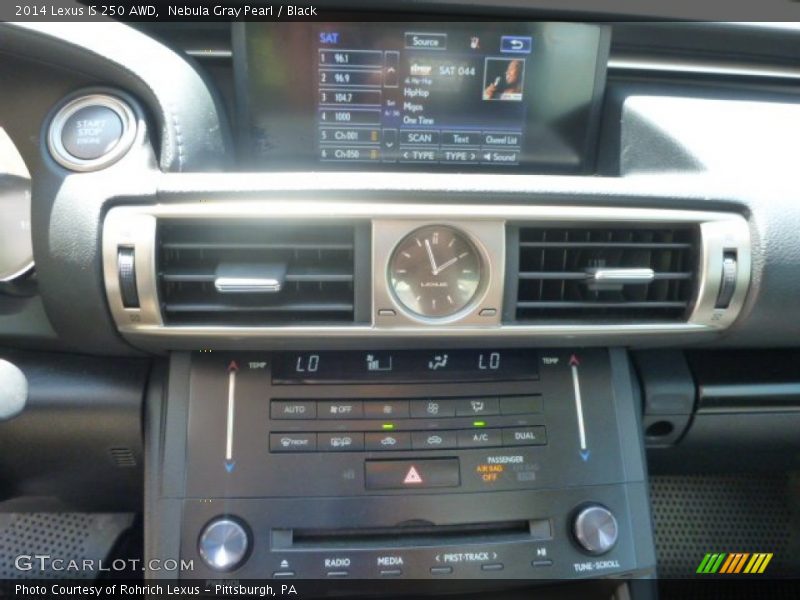 Nebula Gray Pearl / Black 2014 Lexus IS 250 AWD