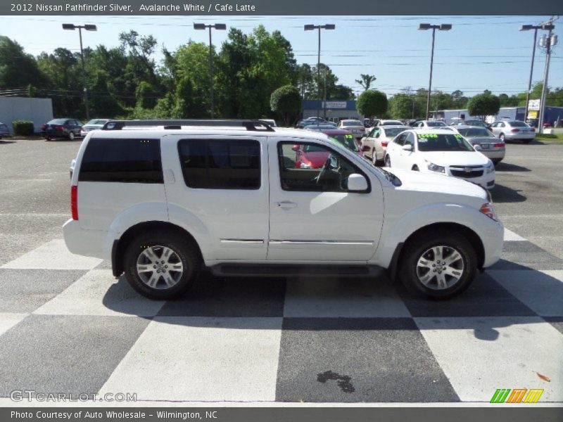 Avalanche White / Cafe Latte 2012 Nissan Pathfinder Silver