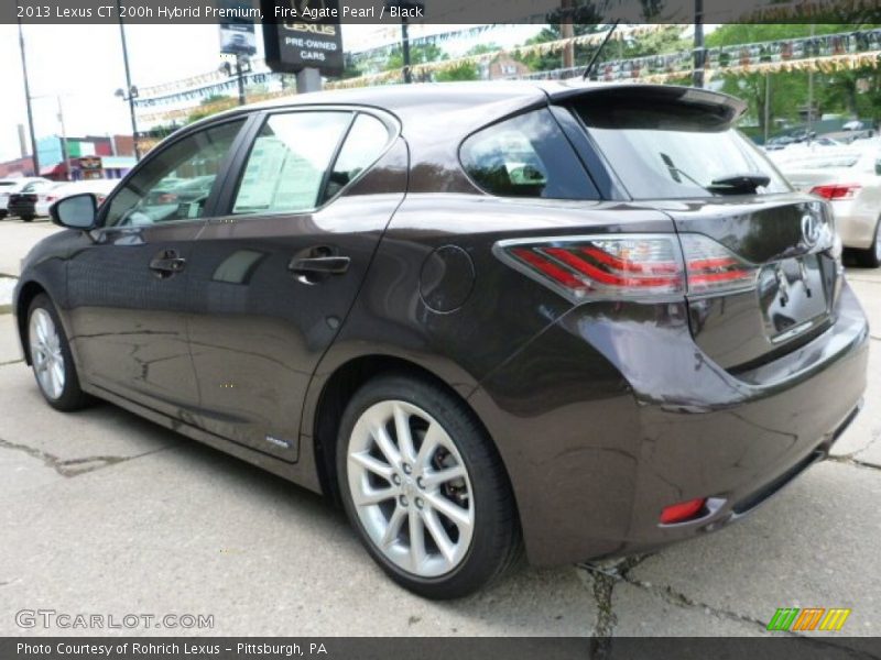 Fire Agate Pearl / Black 2013 Lexus CT 200h Hybrid Premium