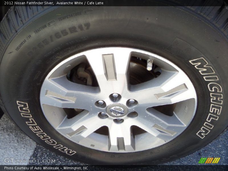 Avalanche White / Cafe Latte 2012 Nissan Pathfinder Silver