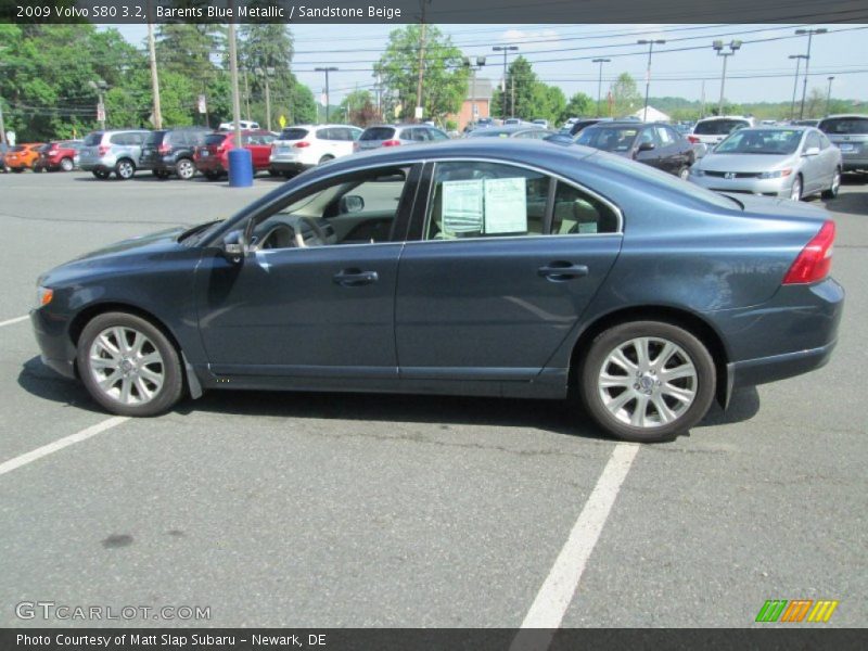 Barents Blue Metallic / Sandstone Beige 2009 Volvo S80 3.2