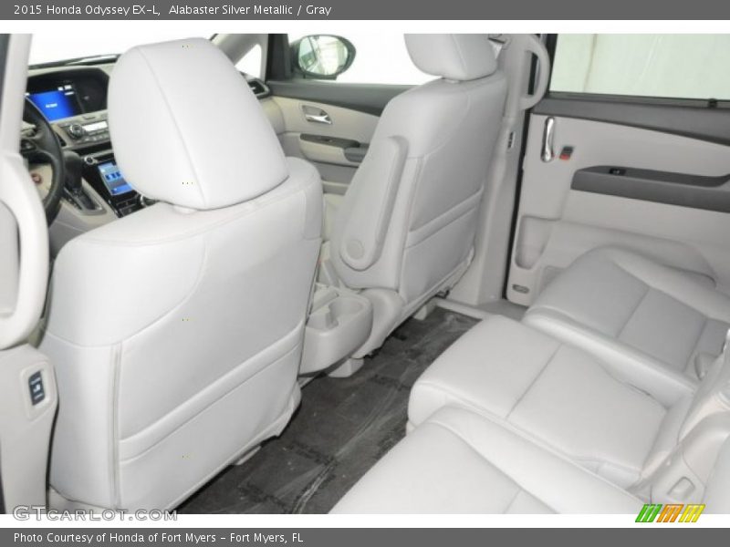 Alabaster Silver Metallic / Gray 2015 Honda Odyssey EX-L