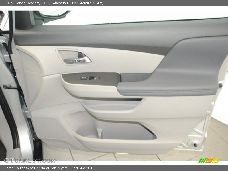 Alabaster Silver Metallic / Gray 2015 Honda Odyssey EX-L