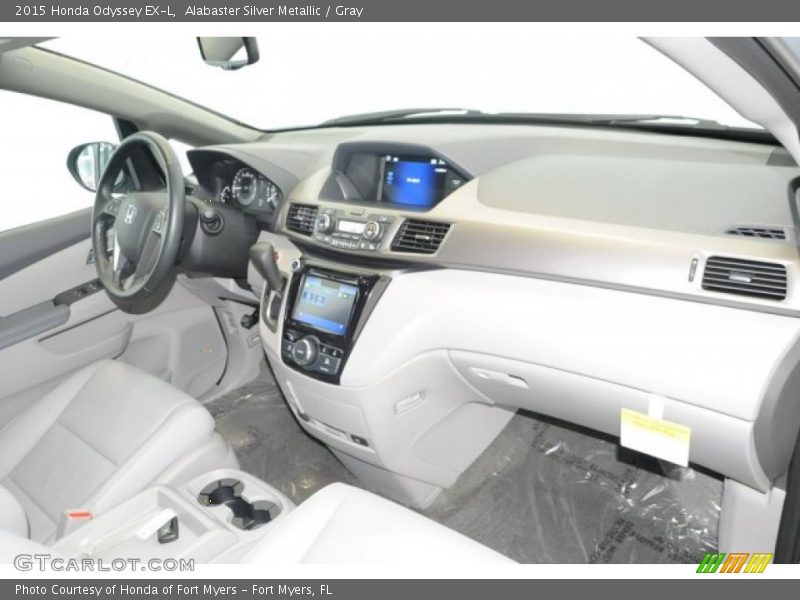 Alabaster Silver Metallic / Gray 2015 Honda Odyssey EX-L