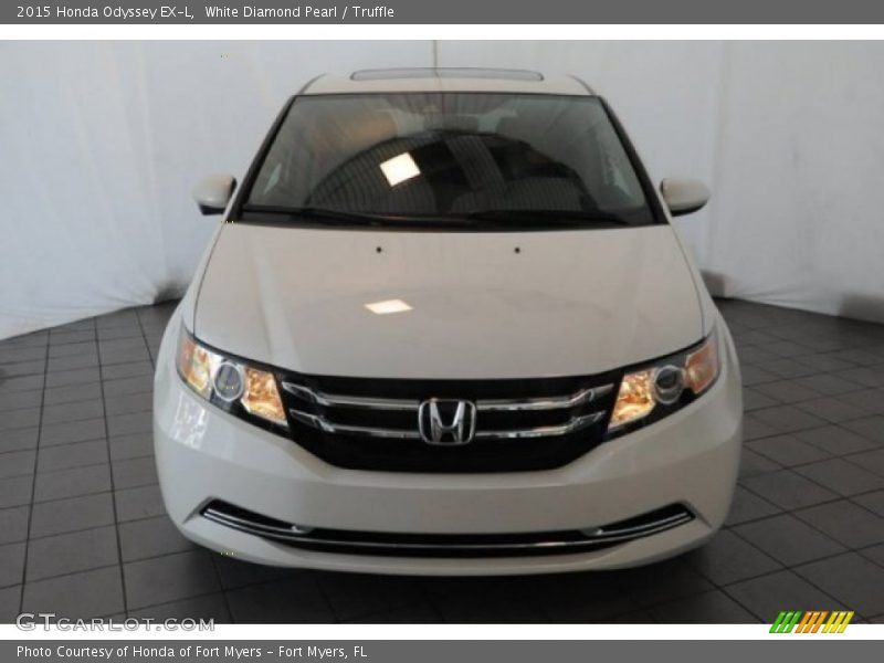 White Diamond Pearl / Truffle 2015 Honda Odyssey EX-L