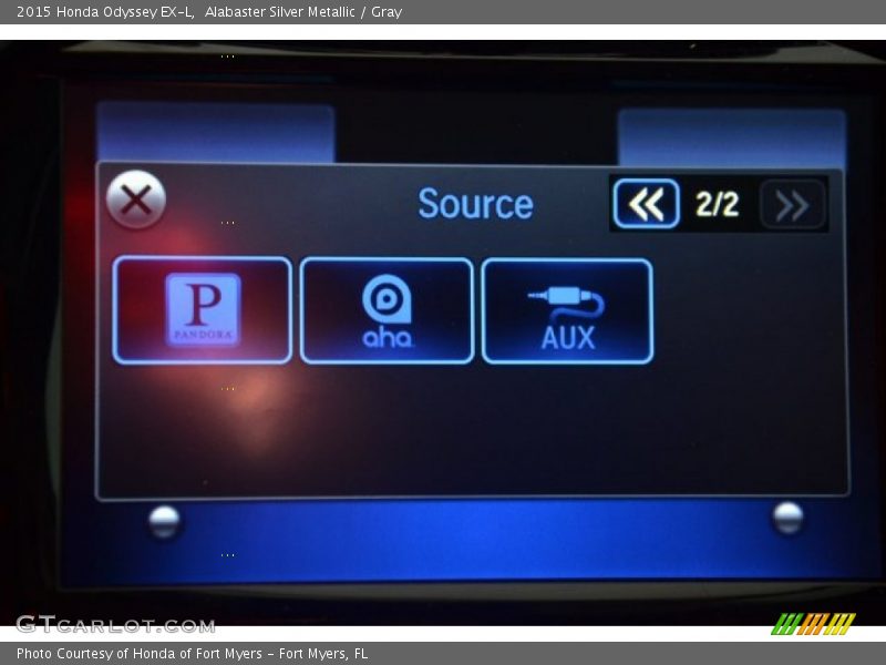 Alabaster Silver Metallic / Gray 2015 Honda Odyssey EX-L