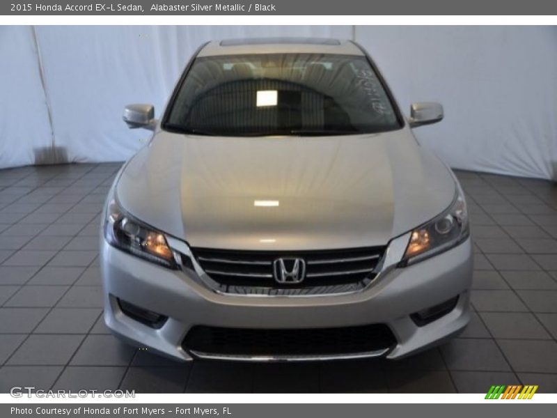 Alabaster Silver Metallic / Black 2015 Honda Accord EX-L Sedan