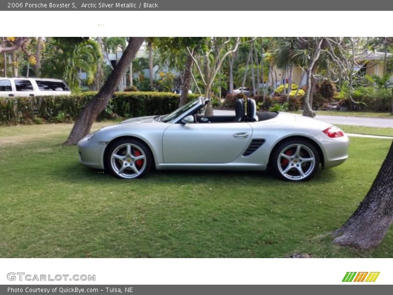 Arctic Silver Metallic / Black 2006 Porsche Boxster S