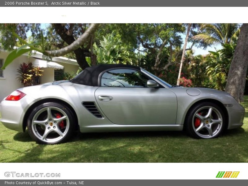 Arctic Silver Metallic / Black 2006 Porsche Boxster S