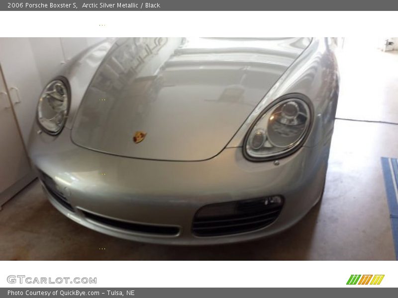 Arctic Silver Metallic / Black 2006 Porsche Boxster S