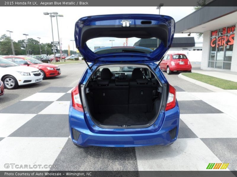 Aegean Blue Metallic / Black 2015 Honda Fit LX