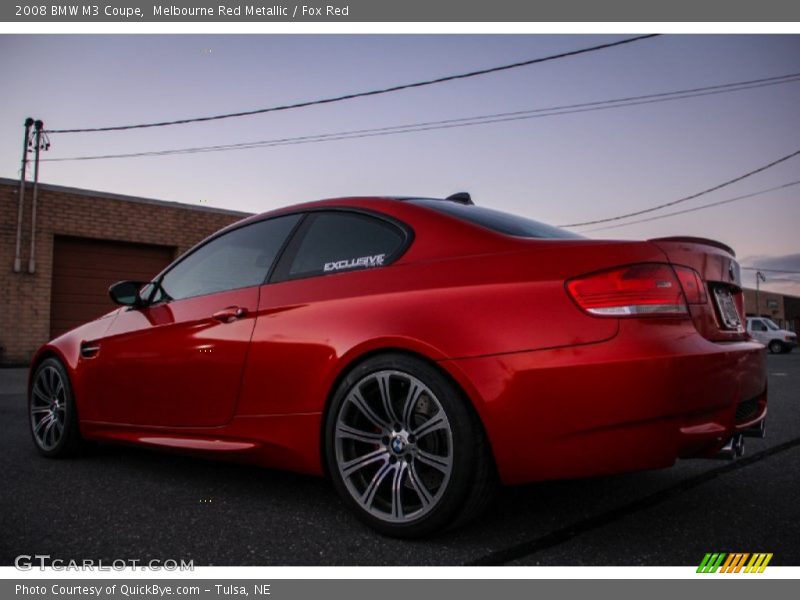 Melbourne Red Metallic / Fox Red 2008 BMW M3 Coupe