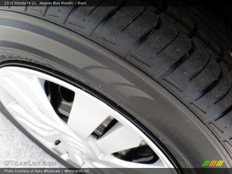 Aegean Blue Metallic / Black 2015 Honda Fit LX