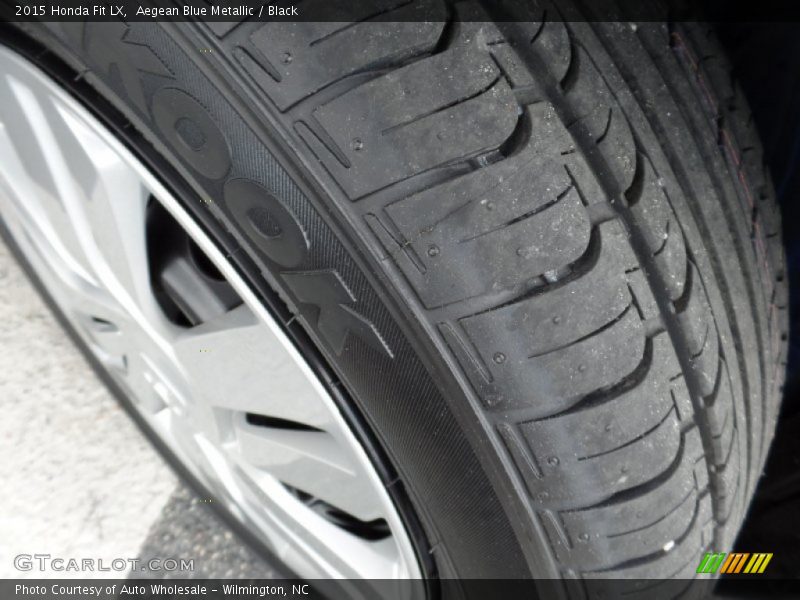 Aegean Blue Metallic / Black 2015 Honda Fit LX