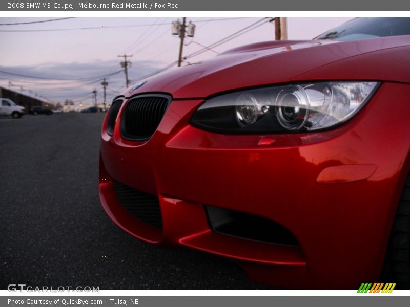 Melbourne Red Metallic / Fox Red 2008 BMW M3 Coupe